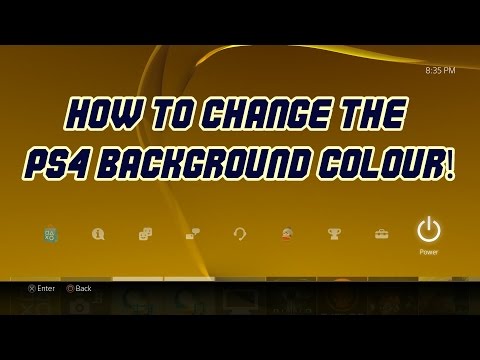 how to change background on ps4