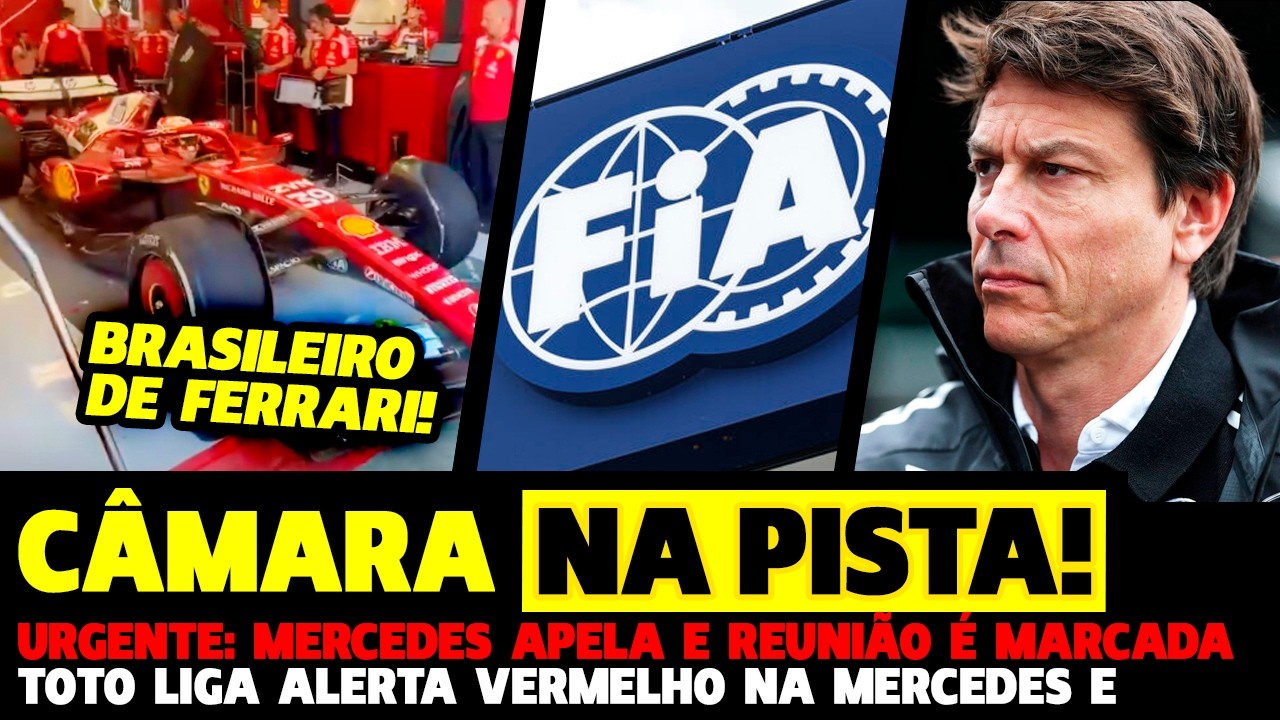 🚨URGENTE: MERCEDES PROTESTA E FIA MARCA REUNIÃO, CÂMARA NA PISTA E ALERTA NA MERCEDES | FÓRMULA 1