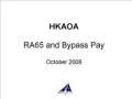 HKAOA RA65 & BPP