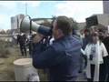 Alex Jones Bullhorns Federal Reserve branch in Dallas 1-2a