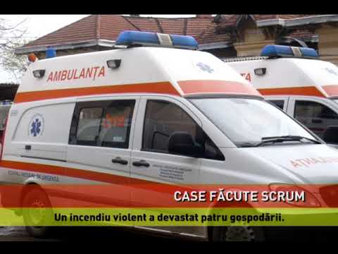 Gospodării mistuite de un incendiu puternic, în Negrilești
