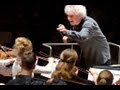 Simon Rattle in rehearsal with Berlin school students