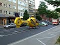 Rettungshubschrauber startet mitten in Aachen Rettungshubschrauber startet mitten in Aachen