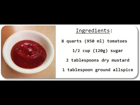 how to measure ketchup