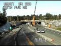 SR 520 84th Ave overpass construction in time lapse