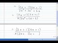 Simplifying Rational Expressions - level 3; Algebra I