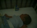 4 days old hitting blocks