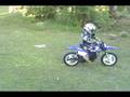 5 year old Holden Fuchs on his 50cc motorcycle