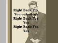 Back for You