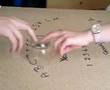 me and kath doing the ouija board