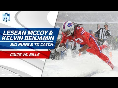 Video: LeSean McCoy's Amazing Runs in the Snow & Kelvin Benjamin's TD! | Colts vs. Bills | NFL Wk 14