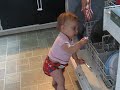 Helping with dishwasher