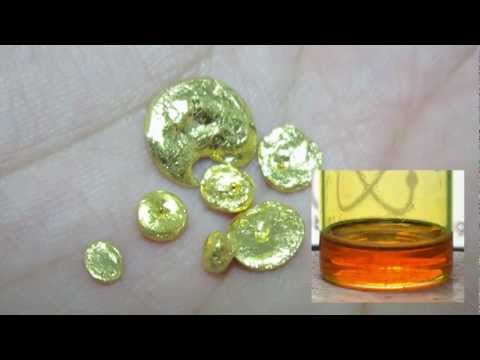 how to dissolve gold at home