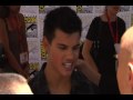Taylor Lautner talks about working out and the New Moon Fans
