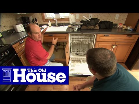how to install a dishwasher drain