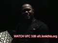 Rashad Evans Talks UFC 108 and Thiago Silva