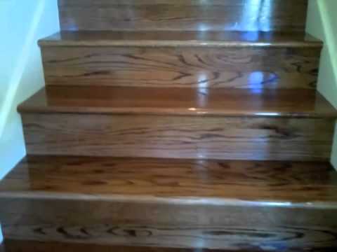 how to fasten hardwood stair treads