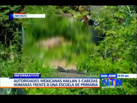 Encuentran cinco cabezas humanas frente a escuela primaria de Acapulco
