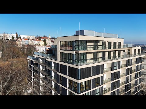 Video Prodej shell & core penthouse 5+kk, 149 m² plus lodžie a terasa, dvě parkovací místa, sklepy, Praha 