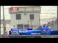 Hurricane Irene - Long Beach, NY Lifeguard Shack taken into boardwalk LIVE on TV
