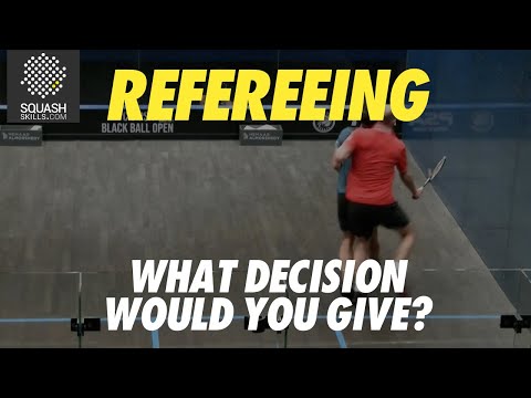 Squash Refereeing: Coll v Mueller - Yes Let
