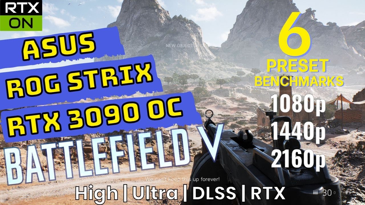 Battlefield V RTX 3090 Benchmarks | 1080p | 1440p | 2160p | [ASUS ROG STRIX RTX 3090 OC]