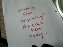 greetingsto abisinio from laramie