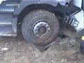 truck vs. car - fire department on scene