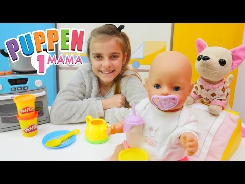 Spielspaß mit Ayça - Das Baby hat Hunger - Wir füttern Ayças kleine Puppe-#PuppenMama