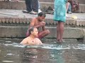 Bathing in the Ganges River