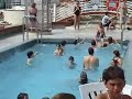Crazy \"Wave Pool\" aboard Sun Princess