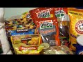 Even if your not going to bug out, having a multi layered plan for food and water storage is key. Whether its long term storage with beans and rice down to MRE's you can eat without cooking having all of these choices in your arsenal will keep you ahead of the game. Preparing for disaster ,armageddon , swine flu outbreak or losing your job, power outage, flooding, having transport lines cut off. These things dont have to keep you and your family from surviving. With little assistance. Rice 50#- 1/4 cup uncooked 500 total servings soup 6-32oz 1 cup serving/4 per box 24 total Summer sausage 3#- 2oz serving 24 total Dried fruit 22oz bag 1/3 cup serving 21 total trail mix 2 bags- 3T or 30g serving for 120 total Beef jerky 6 bags od 9oz/ 1oz serving-54 total Pepperoni- 1oz serving- 24 total Apricot- 1/4 cup serving- 34 total pasta-8 bags- 2oz serving of 9 per bag- 72 total sauce- 3 bottles- 1/2 cup serving- 21 total Chili 12 cans 2cups ea- 1cup serving-24 total dry milk makes 10 gal/ 1 cup serving 160 total soymilk 12-32oz 1 cup serving/4 per box 48 total crisco 1T / serving 227 total baking soda