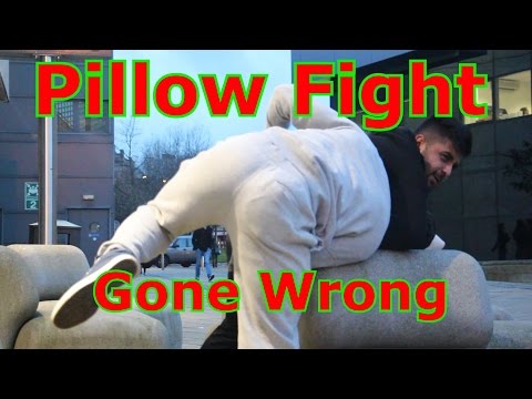 The ultimate pillow fight prank (GONE WRONG)