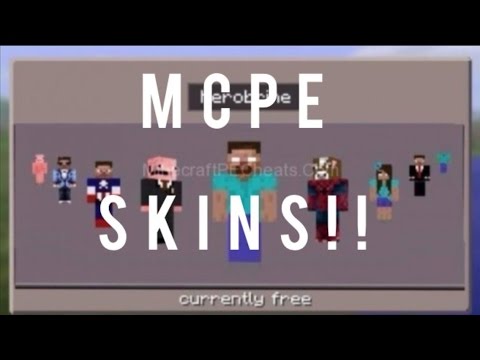 how to get skins on minecraft pe no jailbreak