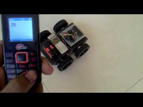 how to control robot using gsm