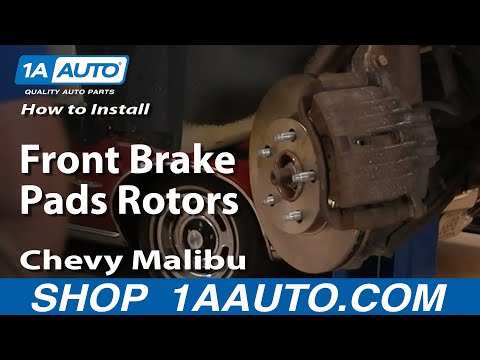 How To Install Replace Front Brake Pads Rotors Chevy Malibu Pontiac and Oldsmobile 97-05 1AAuto.com