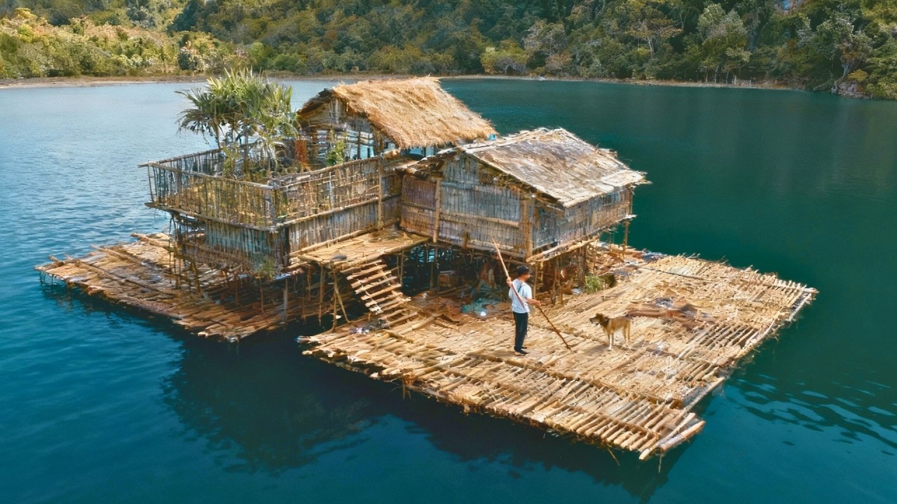 How a Man Builds a Self-Sufficient Floating Village in One Year Alone | by @7Asian