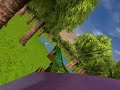 for my 10th roller coaster, i went for a completely diffrent direction. this time i created a realistic roller coaster with scenery based on the earth millions of years ago.

launched back to the mesozaic era on a family fun jurassic roller coaster. also, this was the first time i ever attempted to use block brakes thats y its kinda messed up at the beggining when it launches.


song - 