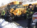Holbrook school bus crash injures three Holbrook school bus crash injures three