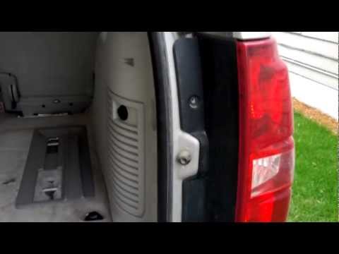 How to remove replace tail light bulb in Chevy Tahoe 2007 2008 2009