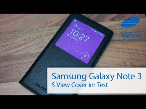 how to set note 3 s'view