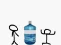 Stickman on garrafon