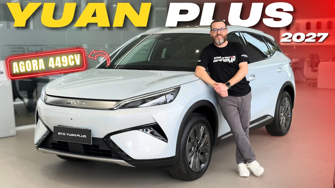 NOVO BYD YUAN PLUS 2027: Agora com 449CV e AWD!