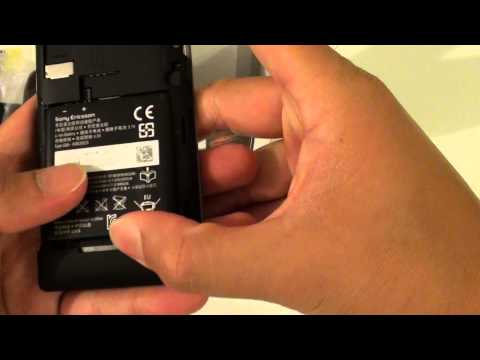 how to insert battery in sony xperia l