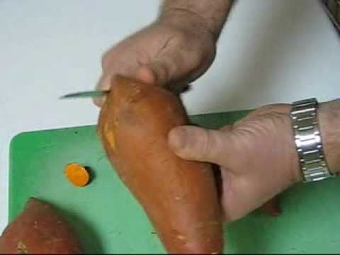 Prepping Sweet Potatoes