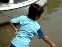 Con la nona en la darsena