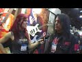 evil d of the genitorturers shows of the new dean demonator at namm 2008 dean guitars