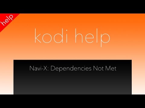 how to repair navi x on xbmc