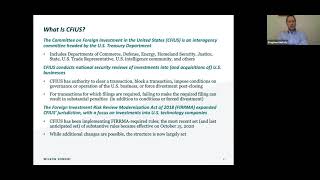 CFIUS Rule Updates: What Technology Businesses and Investors Should Know