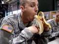 Man Handling a Banana